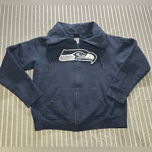 Seattle Seahawks NFL apparel Women's pullover navy blue size large
